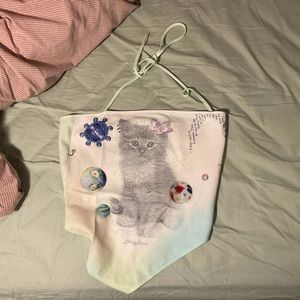 Kitty wrap the neck top